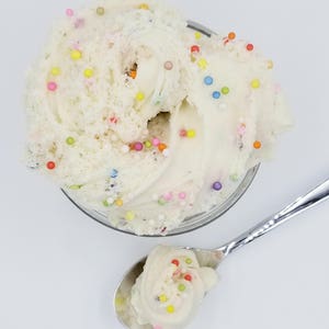 Slime Vanilla Funfetti, Thick Cloud Dough Slime, Lightly Vanilla Scented, Very Stretchy and Holdable image 4