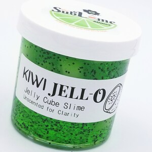 Kiwi Jelly Cube Slime, espeso y amapola imagen 10