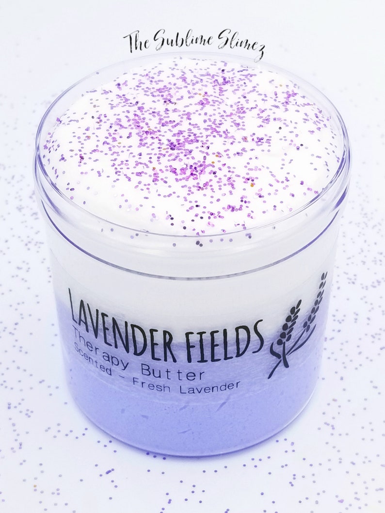 Lavender Fields Aromatherapy Butter Slime, Scented, Very Soft and Stretchy 