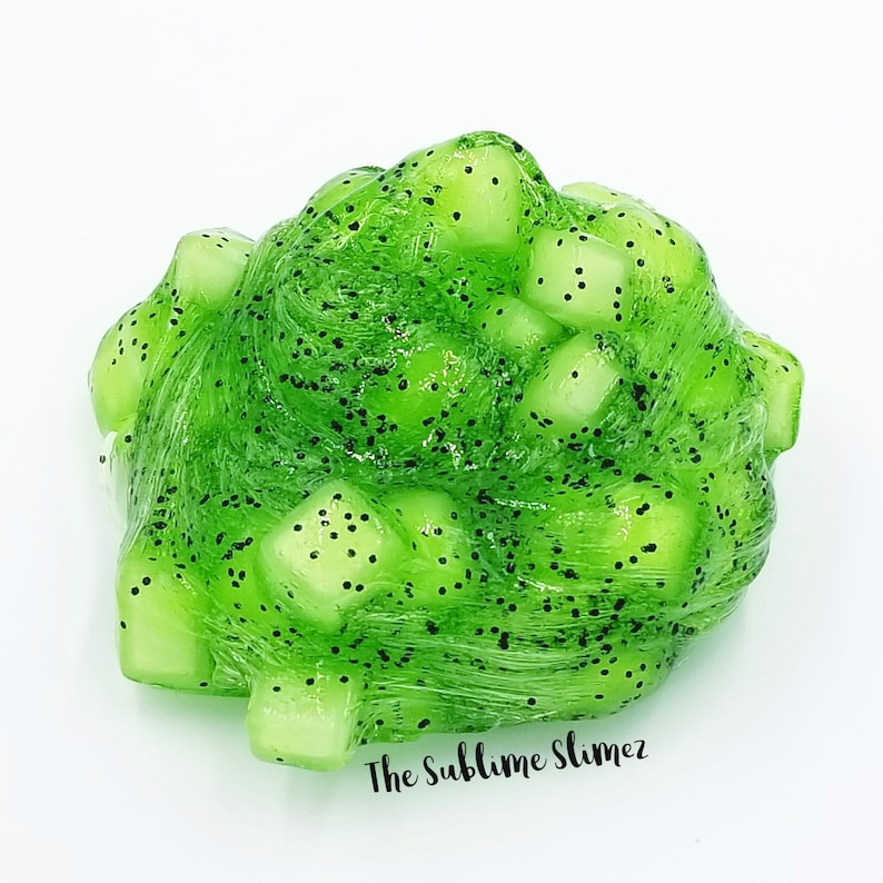 Kiwi Jelly Cube Slime, espeso y amapola imagen 4