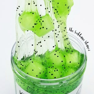 Kiwi Jelly Cube Slime, espeso y amapola imagen 6