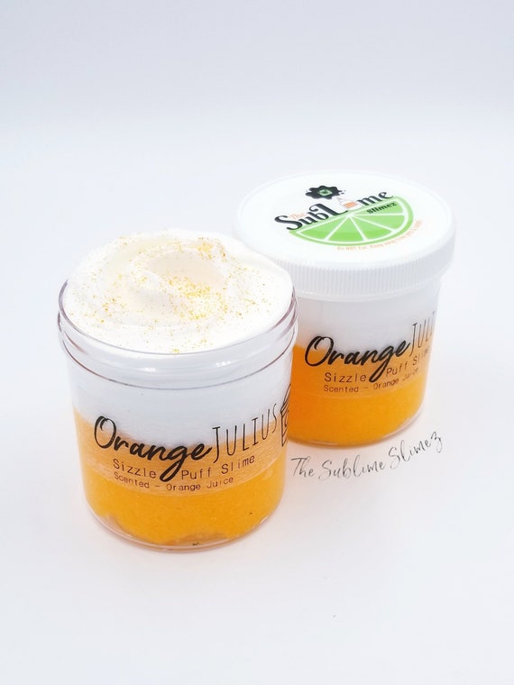 Orange Julius Layered DIY Clay and Snow Fizz Slime Scented
