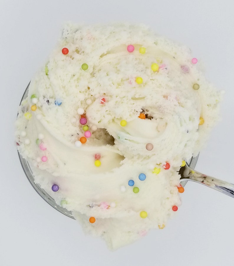Slime Vanilla Funfetti, Thick Cloud Dough Slime, Lightly Vanilla Scented, Very Stretchy and Holdable image 6