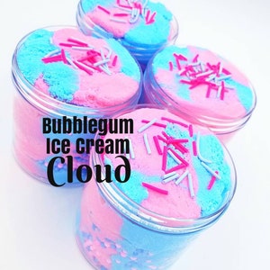 Bubble Gum Ice Cream Cloud Slime, Drizzly and Fluffy, Scented image 2