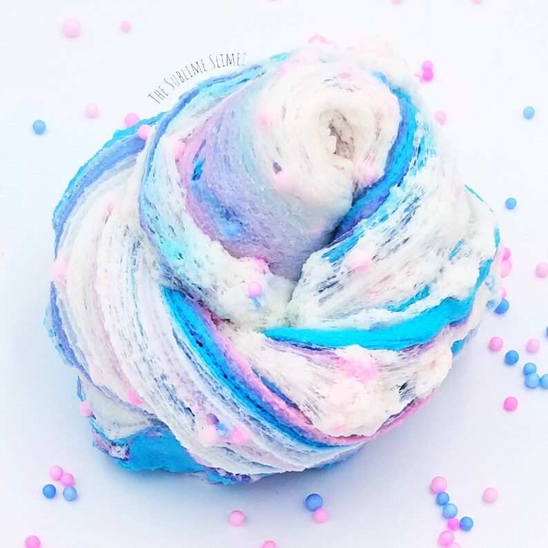 Cotton Candy Frosted Cake Cloud Cream Slime Scented Cotton Etsy