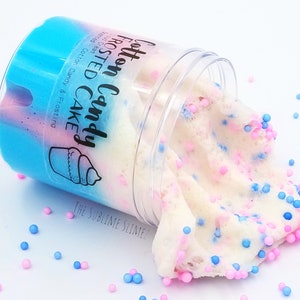 Cotton Candy Frosted Cake, Cloud Cream Slime, Scented Cotton Candy and Frosting