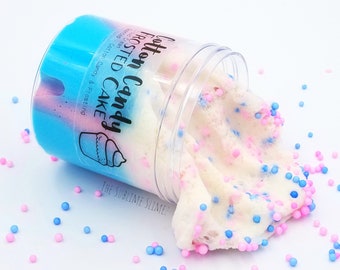 Cotton Candy Frosted Cake, Cloud Cream Slime, Scented Cotton Candy and Frosting