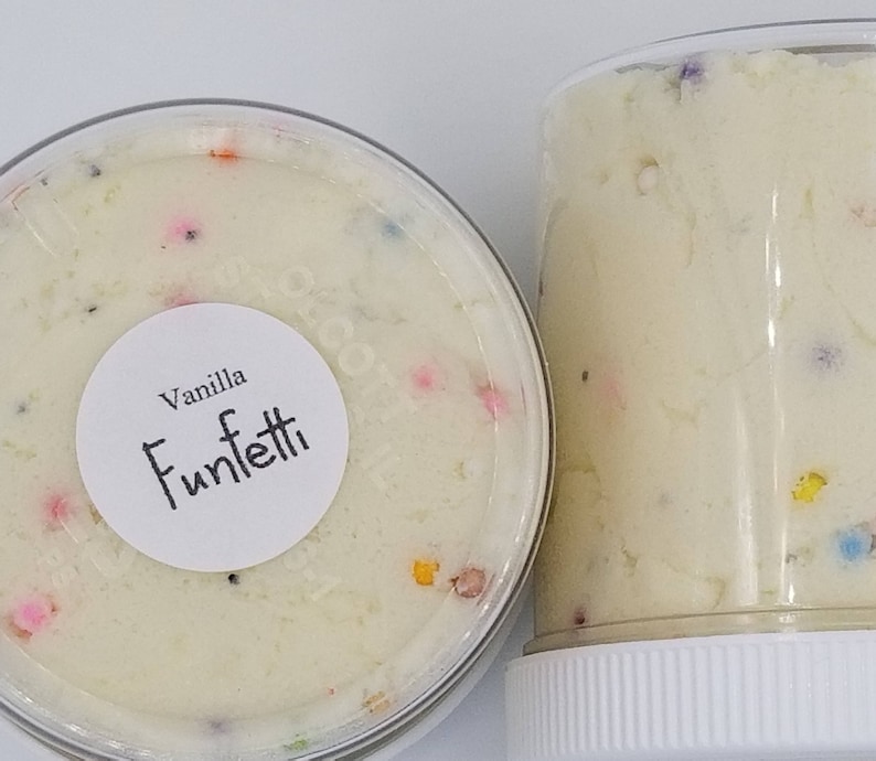 Slime Vanilla Funfetti, Thick Cloud Dough Slime, Lightly Vanilla Scented, Very Stretchy and Holdable afbeelding 8