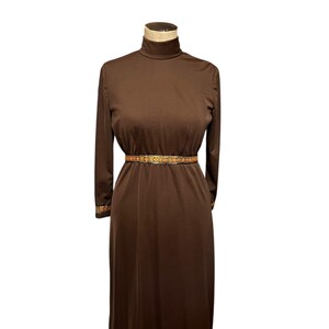 1970s retro maxi dress, bohemian maxi dress, bohemian vintage, 1970s festival,  brown maxi dress, 1970s costume