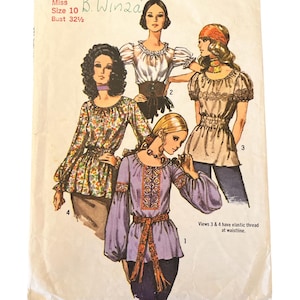 Retro sewing pattern, Simplicity sewing pattern, mini dress and pants pattern, 1970s vintage sewing pattern, Simolicity 9313