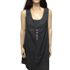 Vintage grey tunic, grey vintage tunic, pink and grey tunic