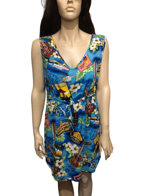 Cotton beach dress, Hawaiian dress, summer Hawaii… - image 3