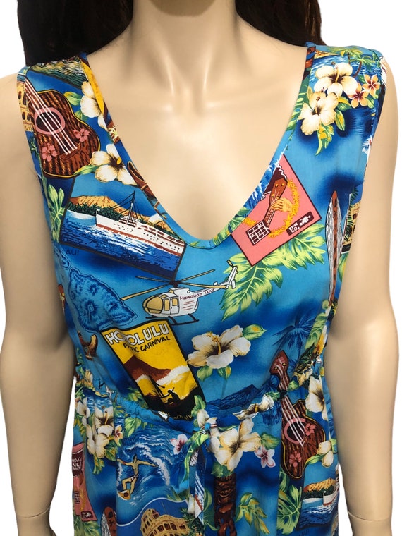 Cotton beach dress, Hawaiian dress, summer Hawaii… - image 4