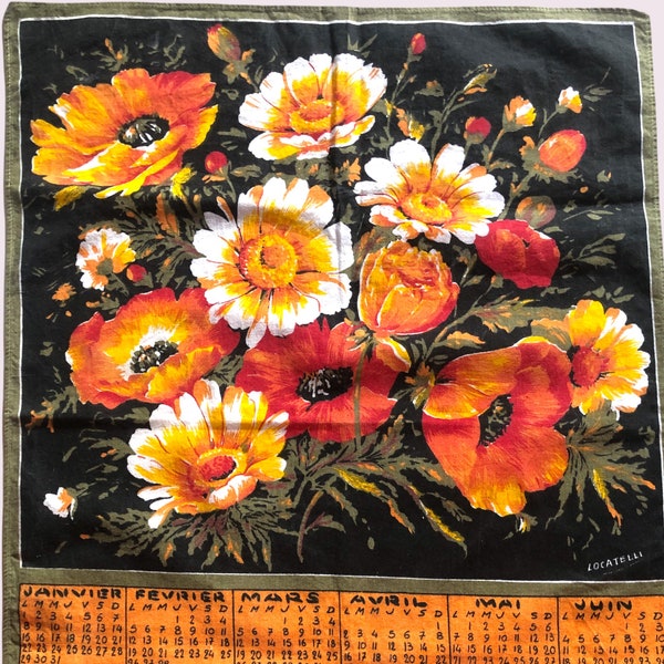 Calendar Tea Towel Etsy