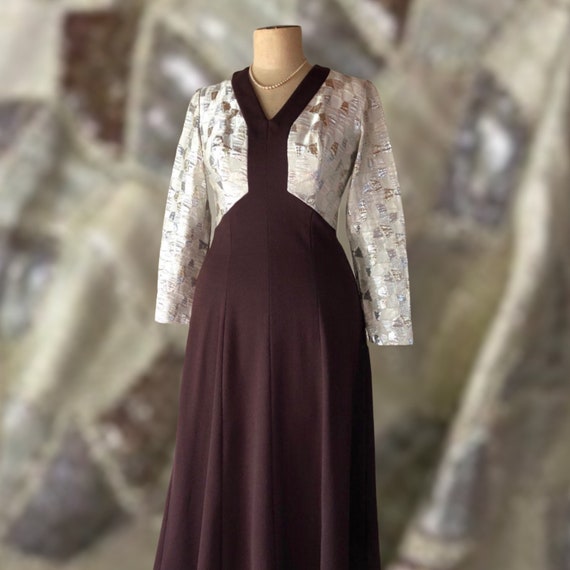 Evening Dress. Brown Metallic. - Etsy 