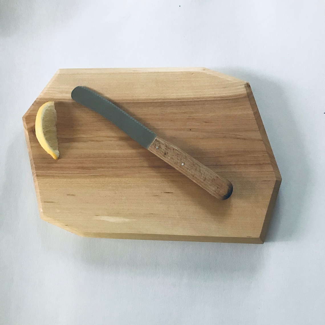 Cutting Board Diamond Shaped Cutting Board Asymmetric Wooden Etsy