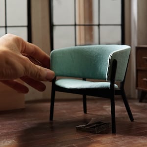 chair miniature 1:6 scale - Furniture miniatures for doll, blythe, BJD roombox, vintage dollhouse, ooak doll
