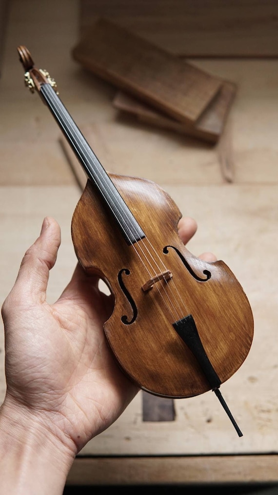 ミニチュア コントラバス ミニチュア楽器の装飾品 ミニチュアコントラ