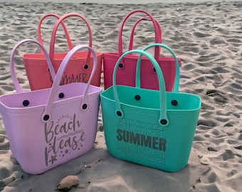 Large Personalized Tote Bag | Personalized Beach Bag | Personalized Tote Bag | Waterproof Tote Bag | Extra Large Engraved Beach Bag