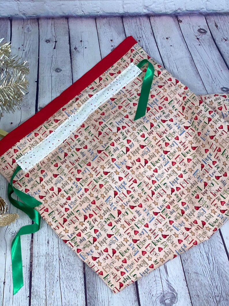 Extra Large Reusable Christmas Gift Bag Santa Bag Reusable Etsy
