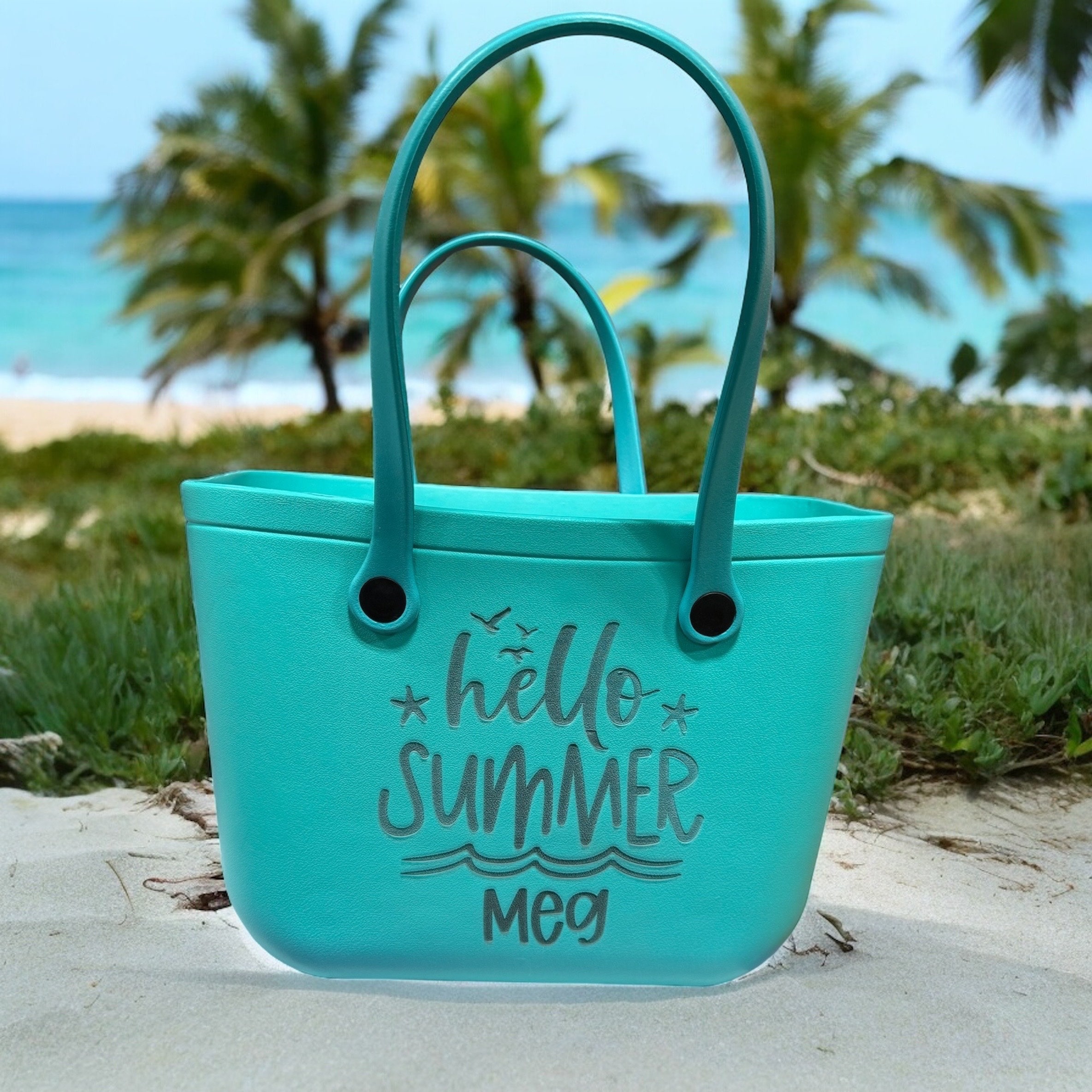 Large Personalized Tote Bag | Personalized Beach Bag | Personalized Tote Bag | Waterproof Tote Bag | Extra Large Engraved Beach Bag