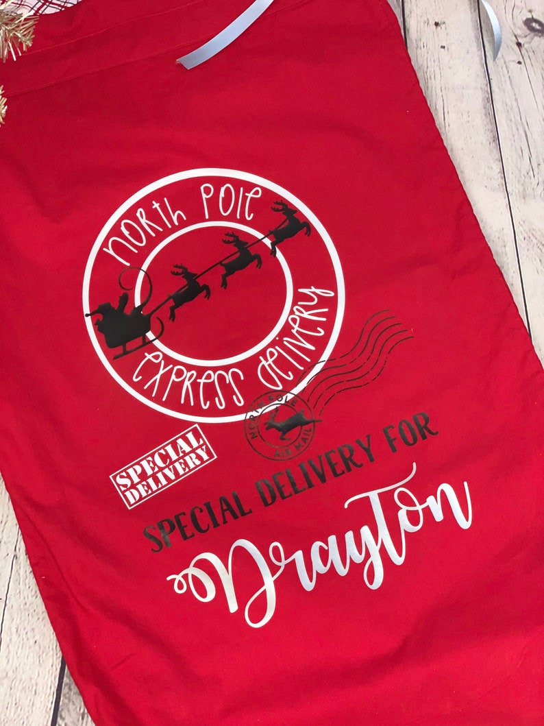 Personalized Extra Large Reusable Christmas Gift Bag Etsy