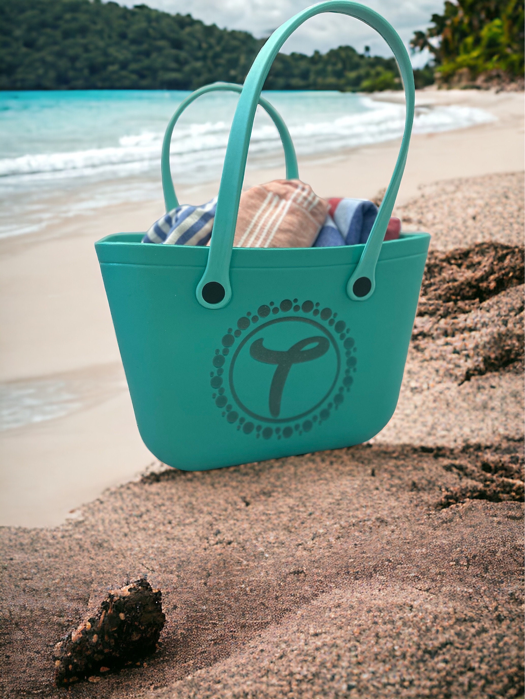 Large Personalized Tote Bag | Personalized Beach Bag | Personalized Tote Bag | Waterproof Tote Bag | Extra Large Engraved Beach Bag