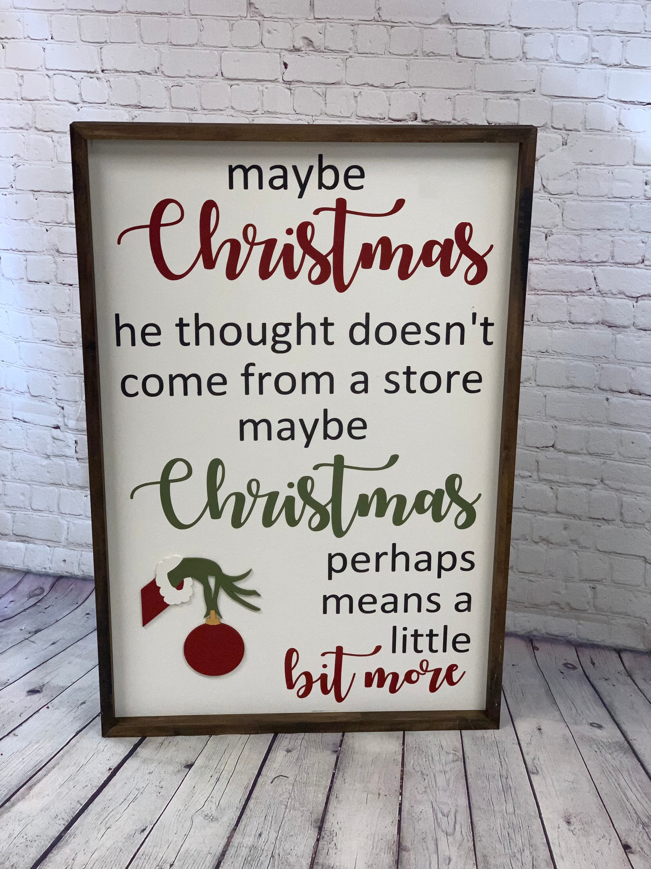 Maybe Christmas Perhaps Means A Little Bit More X Large | Etsy