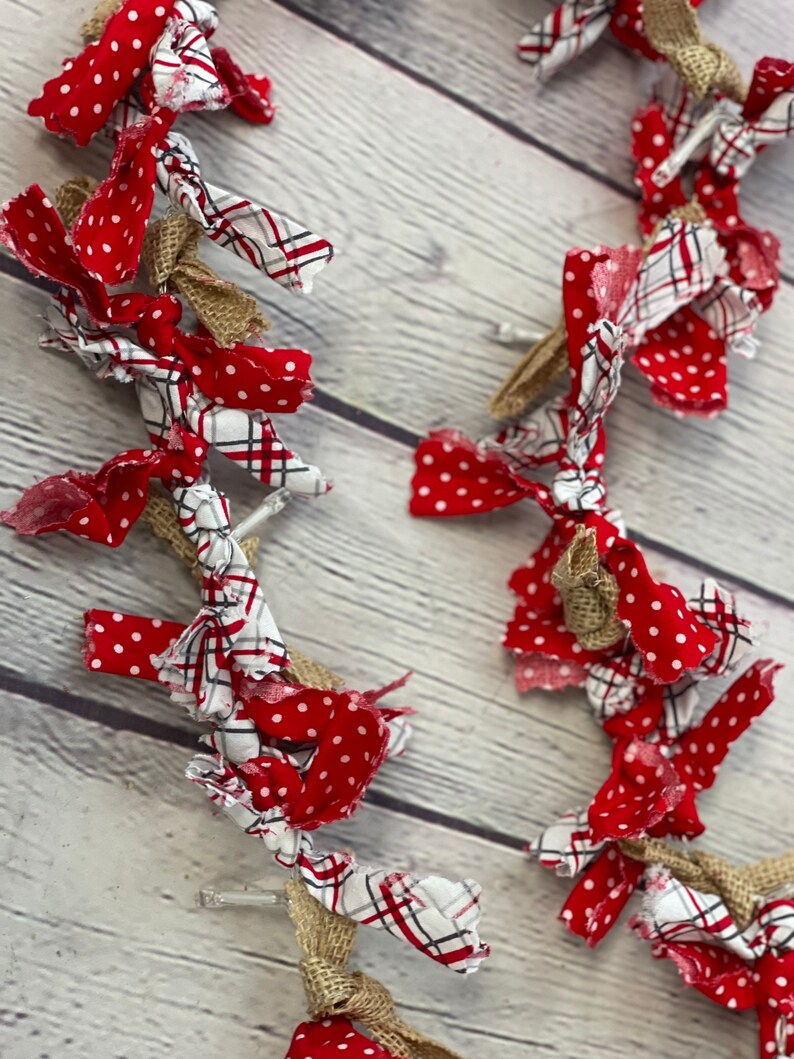 Extra Long Christmas Garland Prelit Garland Burlap Tree Etsy