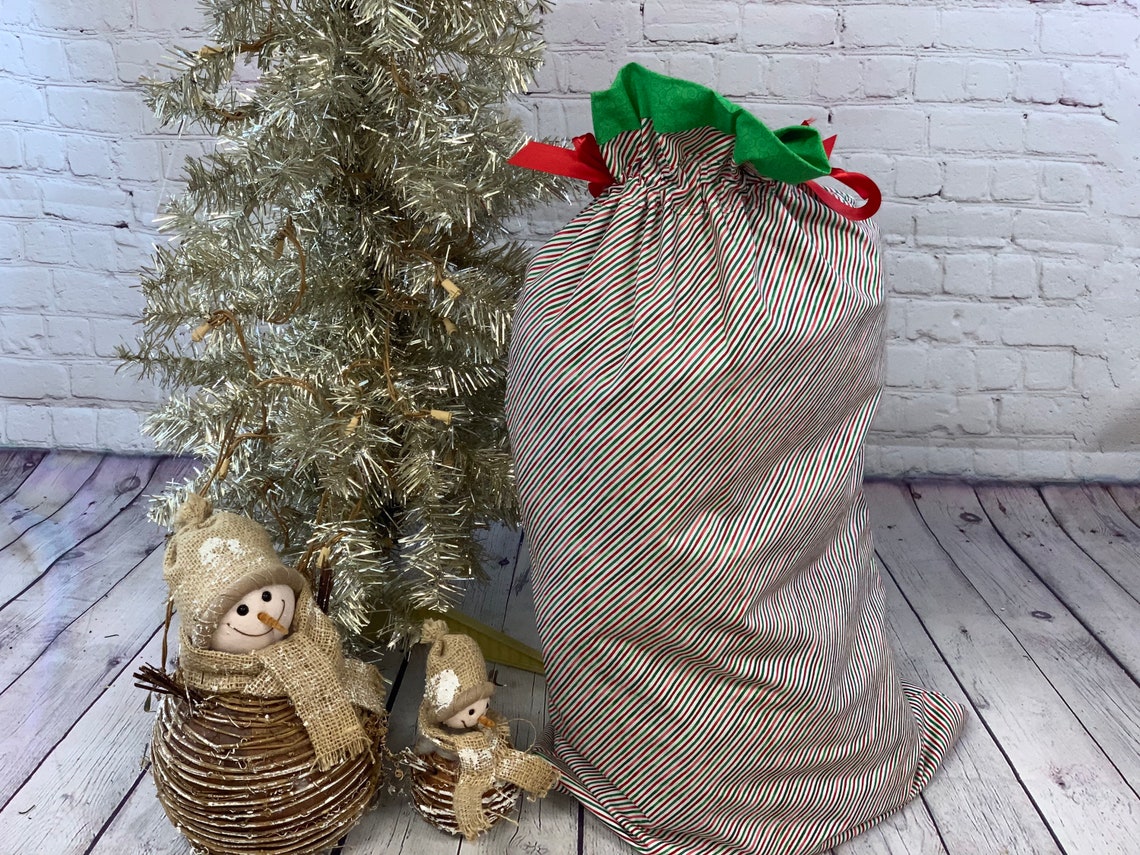 Extra Large Reusable Christmas Gift Bag Santa Bag Reusable Etsy