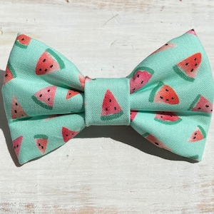 Summer Watermelon Dog Bow Tie