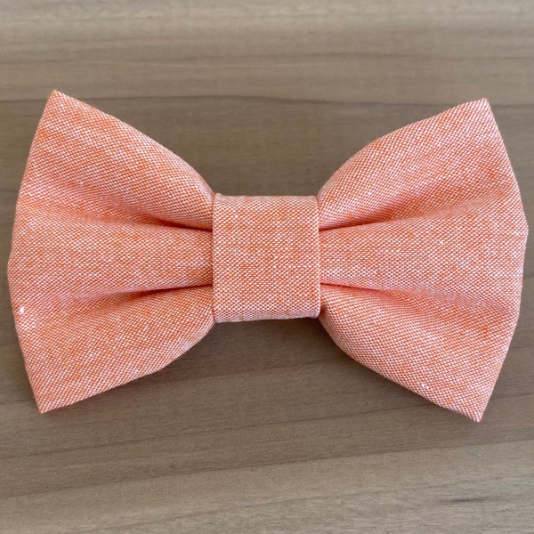 Orange Summer Dog Bow Tie