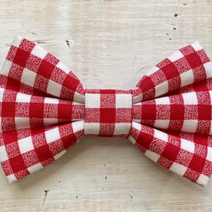 Picnic Red Dog Bow Tie