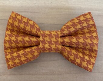 Houndstooth Dog Bow Tie