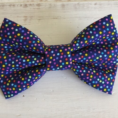 Pink Dog Bow Tie Mermaid Dog Bow Tie Purple Dog Bow Tie Etsy