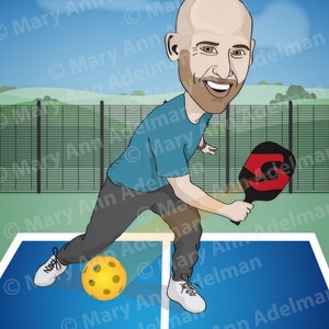 Dibujos animados de Pickleball