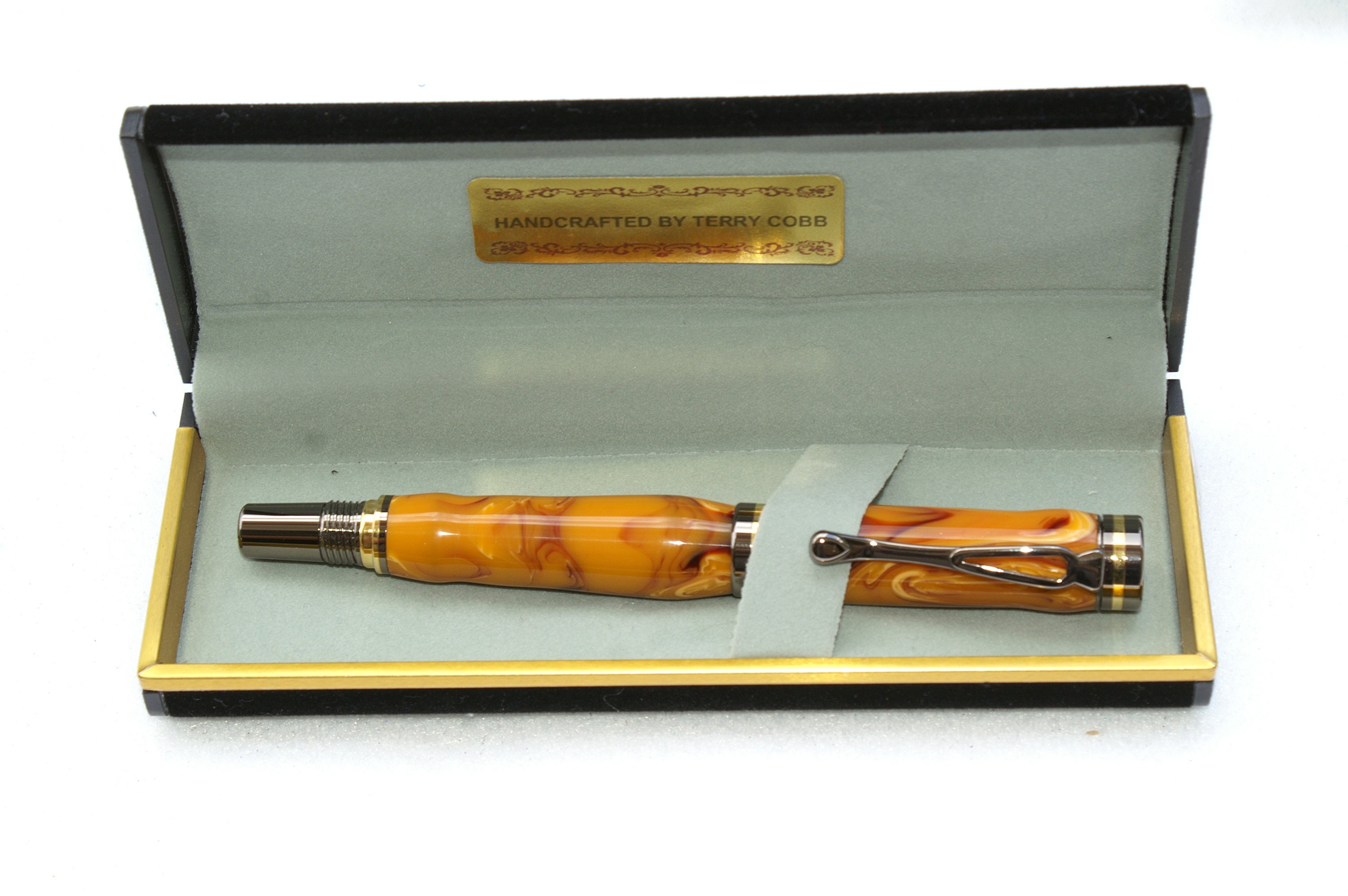 Kojent Cobalt Gold y Gunmetal Finish Fountain Pen Etsy