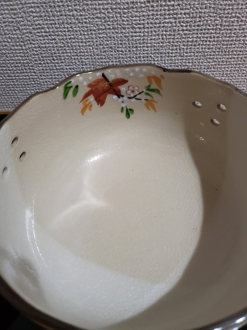 Japanese unused pair of Kashikihand paintingBowlmomijiChado