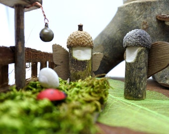 Fairy, Tree House, fairy's garden, wooden toy, Montessori, Waldorf, Zoe & Chloe’s World