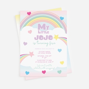 My Little Pony Inspired Birthday Party Invitation or Evite, Printable, Customizable