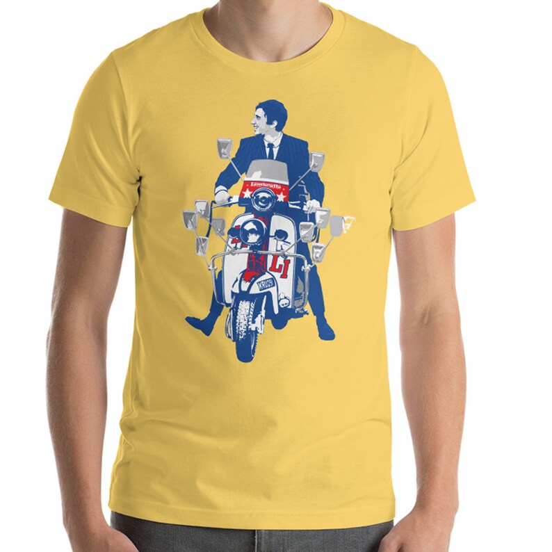 T-shirt Vintage Lambretta Scooter – Marque Fruit Of The Loom/Gildan, Coupe Classique