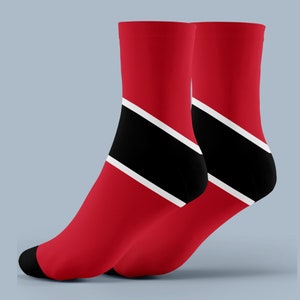 Trinidad & Tobago Trinidadian Flag Unisex Gift Socks