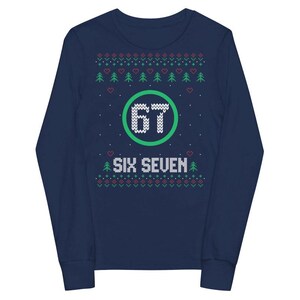 Allntrends Kids Dabbing Santa T-Shirt - Ugly Christmas Tee For Youth, 50% Cotton 50% Polyester, Trendy Holiday Design