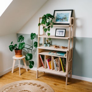 Bibliothèque faite main / Bibliothèque pour enfants / Bibliothèque en bois / Bibliothèque en bois / Bibliothèque Montessori / Bibliothèque pour enfants / Bibliothèque pour enfants / Étagères