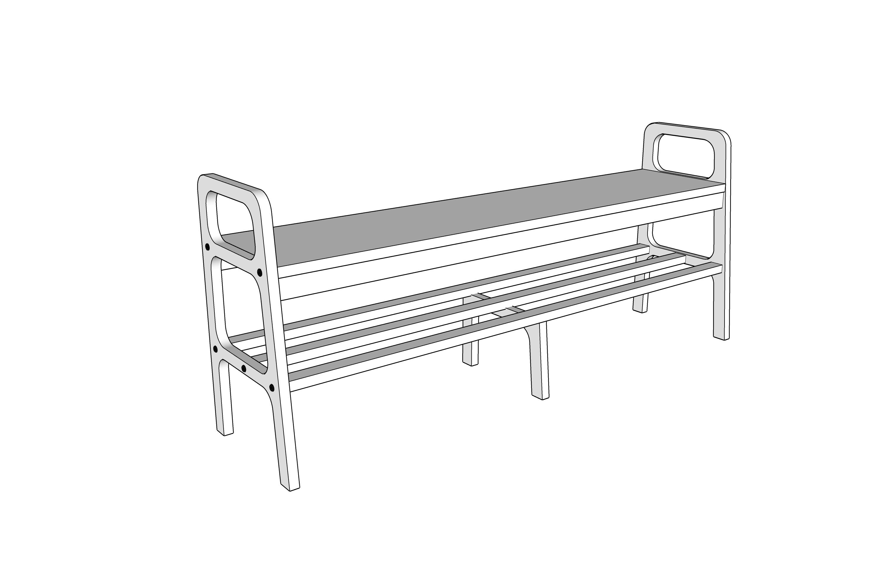 Shoe storage Home Decor Wood bench Shoe bench Mid century Etsy