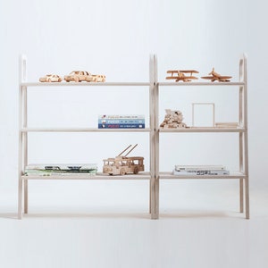 Montessori BOOKSHELF & HOUSE for kids, Wooden bookcase, Theater, Kids bookcase, Toy shelf, Montessori furniture, Bookcase wood