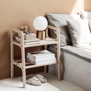 Mid century modern nightstand, Bedside table, Scandinavian bedside cabinet, Mid century modern end table