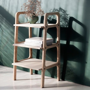 Mobili moderni di metà secolo, Home Office, Libreria scandinava, Leggio, Libreria moderna di metà secolo, Japandi, Lavoro da casa