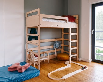 Bunk bed, Kids bunk beds, Storage bunk bed, Montessori, Bunk bed for kids, Children room, Kids bed, Children, Kids, Bed, Toddler beds