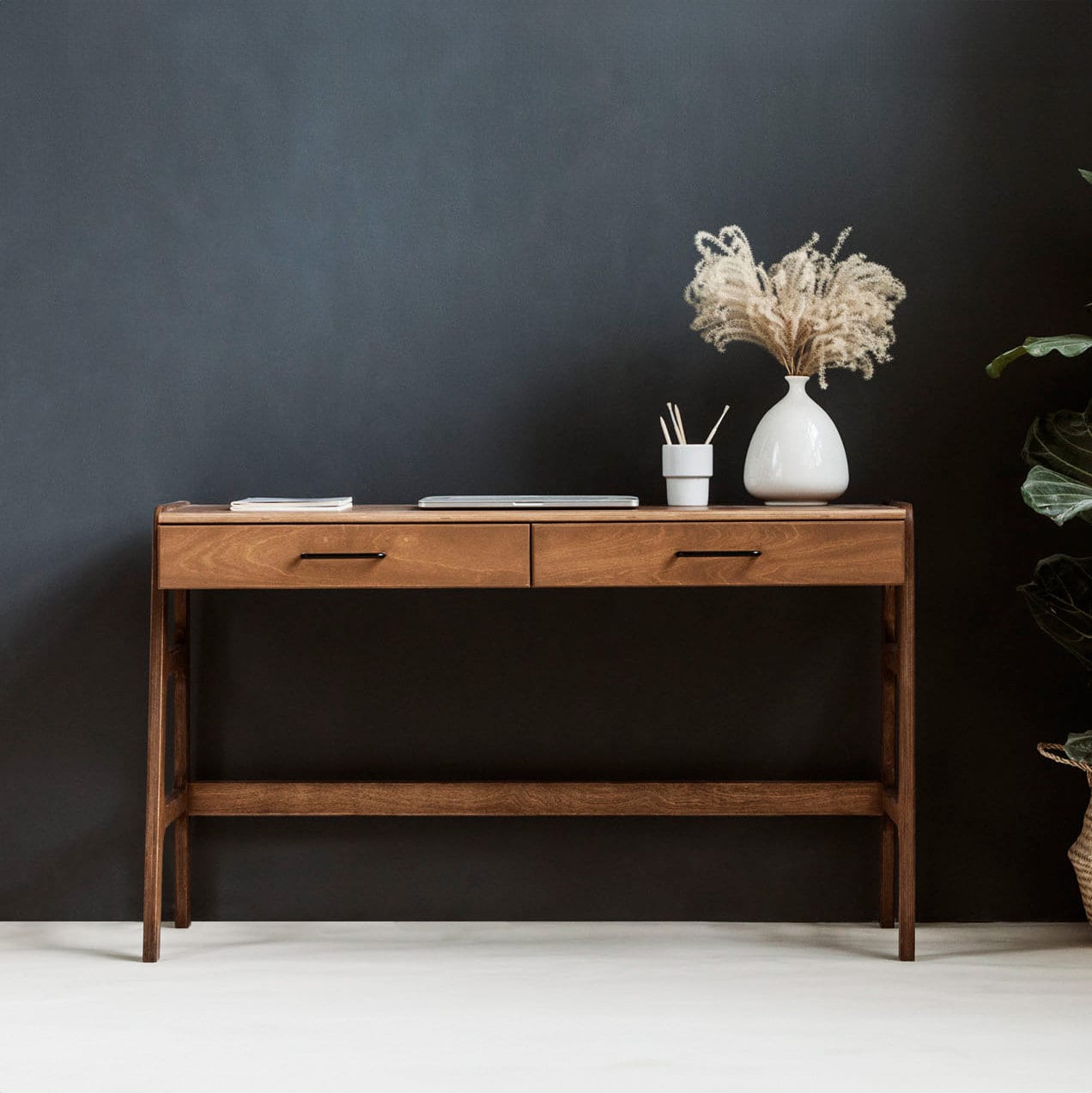 Bureau Moderne Du Milieu Siècle Pour Bureau, Bureau Minimaliste Ordinateur, Scandinave, En Bois, Personnalisé